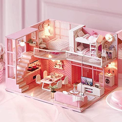 DIY Miniature Dollhouse Kit with Furniture Plus Dust Proof & Music Movement - Image 2