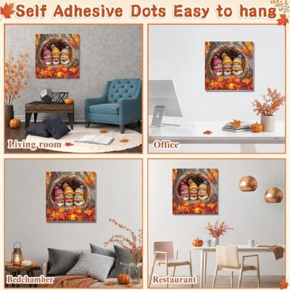 Fall Paint by Numbers Kit for Adults,Squirrel Paint by Number With Frame - Image 6