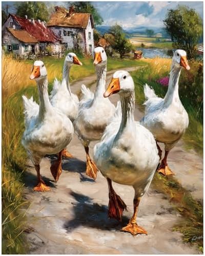 XTCIXAL Paint by Numbers Kit for Adults, Duck, 16X20 Inch by XTCIXAL