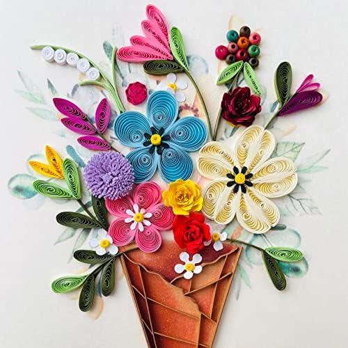 Quilling Card 3D Greeting Cards, handmade birthday card, handcrafted cards for all occasions, flower bundle - Image 4