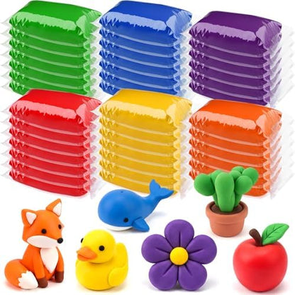 VioraWhite 40 Pcs 21 oz Air Dry Clay Bulk Modeling Clay,Multicolor by VioraWhite