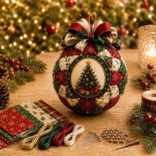 SellQuick Christmas Classics Patchwork Ornament DIY Kit，B by Unknown