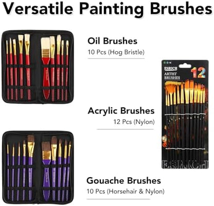 ESRICH 141PCS Deluxe Painting Set, Painting Supplies with 84 Paint - Image 4