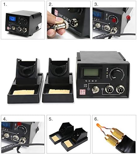 Wood Burning Tools Kit,110V 60W Professional Pyrography Wood Burning Kit with Dual Pen and Wire Tips for Beginners Adults (Dual Pointer Display) - Image 6