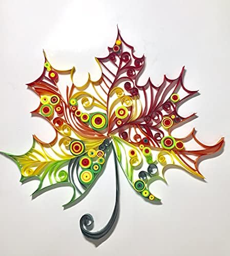 Maple Leaves Paper Quilling Kit Paper Quilling Adult Craft Great for DIY Craft Workshop,Home Decoration, Birthday Gift,Adult Friend interaction.It's Suitable for Adult and Craftsmen.Creative Stress. - Image 2
