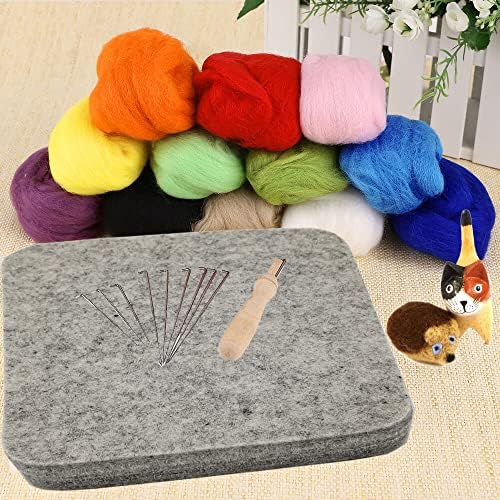 Wool Needle Felting Pad, Felting Mat, Wool Art Block Supplies, 6x6x1 inch - Image 6