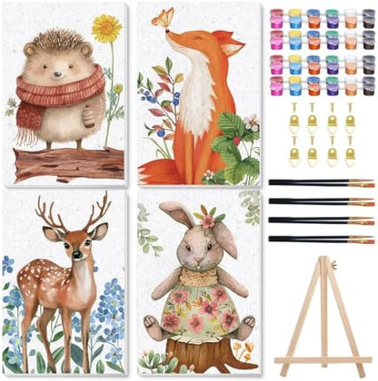 Animal Paint by Number for Adults, Paint by Numbers Kit for Adults 8x12 in by hkejoi
