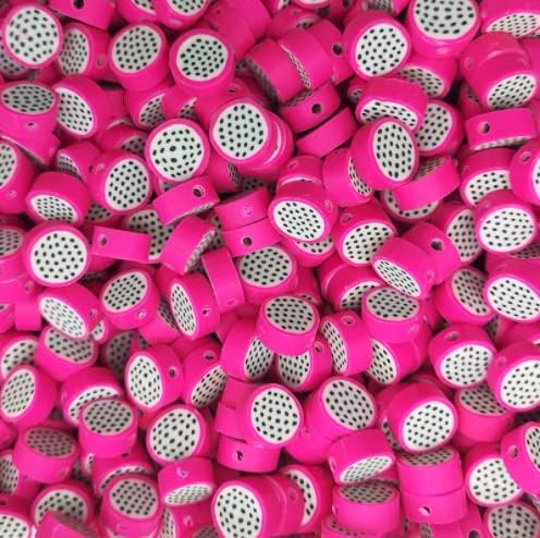 100pcs Dragon Fruit Polymer Clay Spacer Beads for Women Jewelry Making DIY Bracelet Necklace Hair Clip(Dragon Fruit) - Image 4