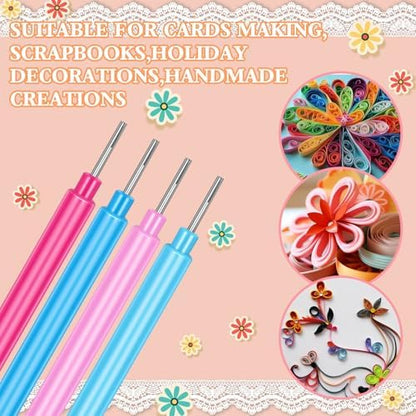 24Pcs Paper Quilling Tools Quilling Slotted Needle Tools Cricut Quilling Tool for Paper Flowers - Image 3