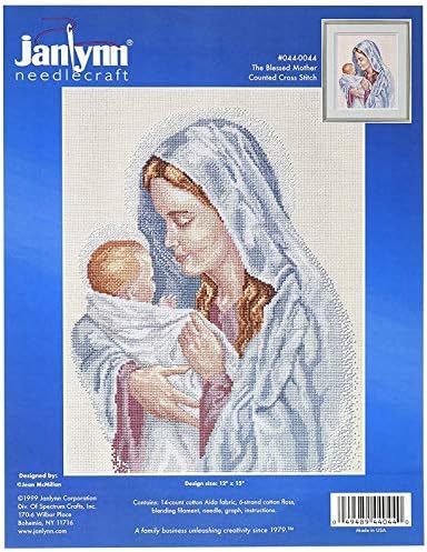 Janlynn Counted Cross Stitch Kit, The Blessed Mother by Janlynn