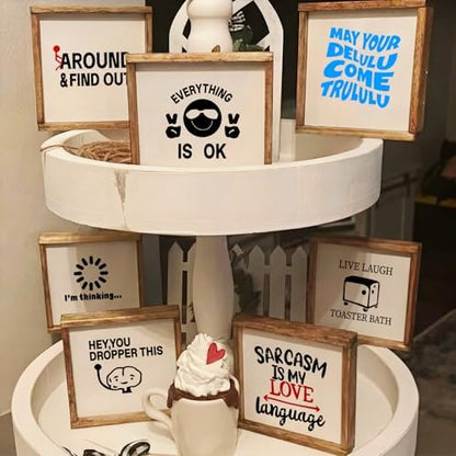 40pcs Stencils for Crafts Reusable, Funny Sarcastic Wood Burning Stencils - Image 4