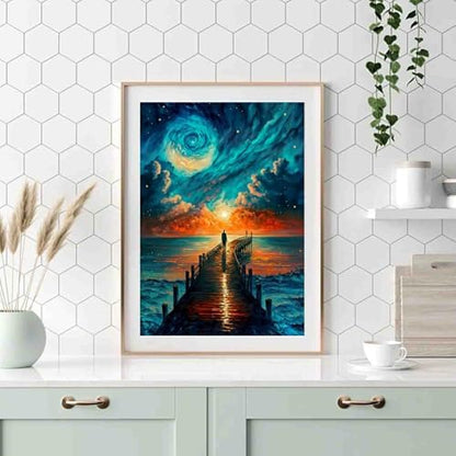 DYAIANGMU Scenery Paint by Numbers Kit for Adults Beginners 19.6X15.7inch - Image 3