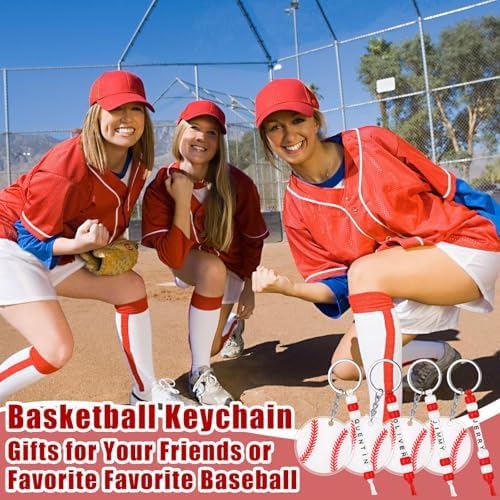 Suncalla 984 Pcs 24 Set Baseball Keychain Making Kit DIY Craft Ball Bag Tag - Image 6