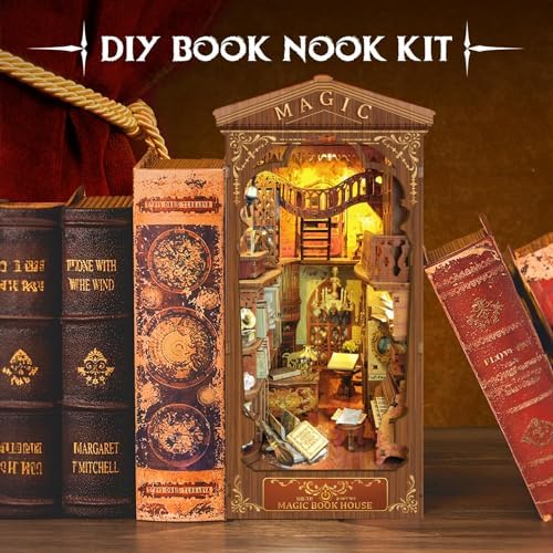 CRIOLPO Dollhouses Book Nook Kits - DIY Miniature Kit for Adults Teens - Image 2