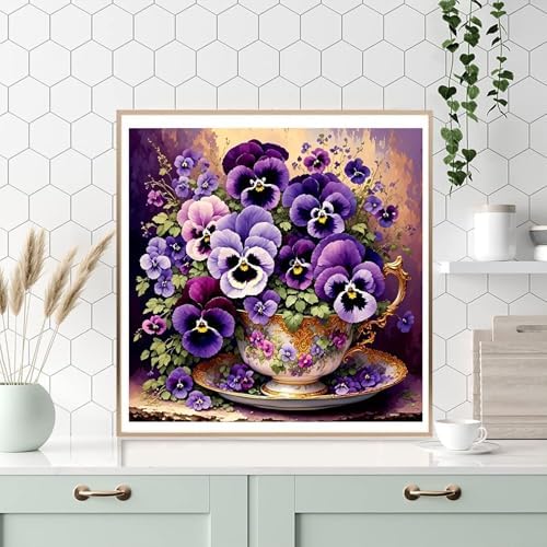 Flower Paint by Numbers Kit for Adults, Paint by Number for Adults Flowers - Image 6