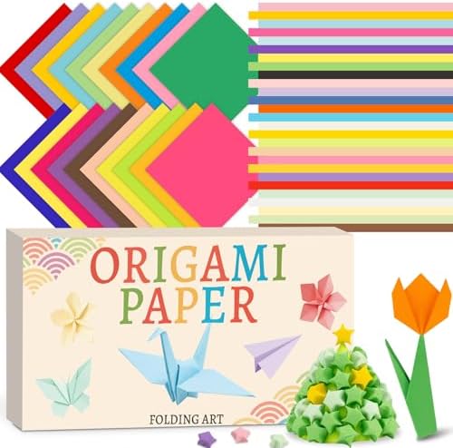 hapray 500 Colored Origami Paper 6x6 & 1350 Star Origami, Crafts for Kids by hapray