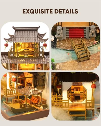 DIY Miniature House Kit Dollhouse Kit for Adults Chinese Wonderland - Image 4