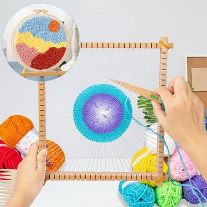 Lemonfilter 10 x 11in Large Coaster Tapestry Weaving Loom Kits for Adult - Image 2