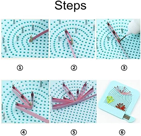 YURROAD All-in-One Paper Quilling Kit, 1860 Paper Strips, 22 Quilling Tools - Image 5