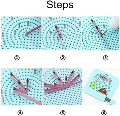 YURROAD All-in-One Paper Quilling Kit, 1860 Paper Strips, 22 Quilling Tools - Image 5