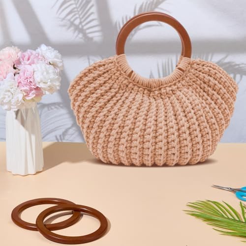 ACRNIGHEET Crochet Bag Kit for Adults Khaki Colored Handbag Crochet Kit for Advanced Beginners Knitting Purse Starters Set DIY Craft Making Kit with Step-by-Step Instructions and Video Guidance - Image 5