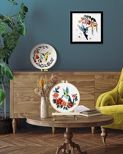 TINDTOP Hummingbird and Flower Embroidery Kit for Adults - Image 5