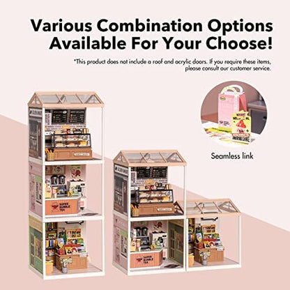 Super Creator-Mini Blocks Model Building Set for Adults, Miniature Plastic House Kit Super Store-Building Blocks Toys for Adult, DIY Crafts/Hobbies for Adult (Double Joy Bubble Tea) - Image 4