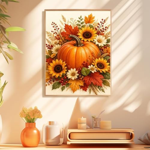 Fall Paint by Numbers Kit for Adults, Adult Paint by Number Kits 16x20 Inch - Image 3