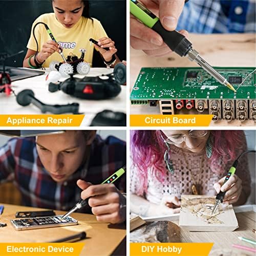 Wood Burning kit, 100W Professional WoodBurning Pen Tool, DIY Creative Tools with LED Display Adjust Temp Switch 180~500℃,Wood Burner for Embossing,Carving,Pyrography,Suitable for Beginners,Adults - Image 7