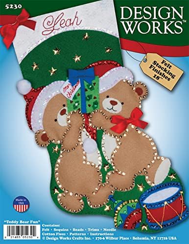 Teddy Bear Fun Felt Stocking Kit - Image 2