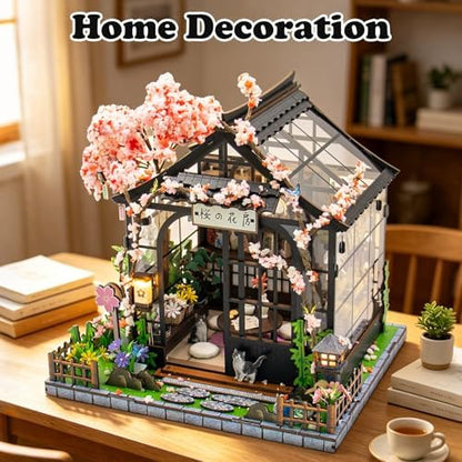DIY Miniature House Kit, Mini House Building kit for Adults, Sakura Tree - Image 6