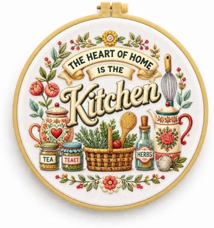 niurenmaoyi Kitchen Embroidery Kit for Beginners,Sewing Kit for Adults by Unknown