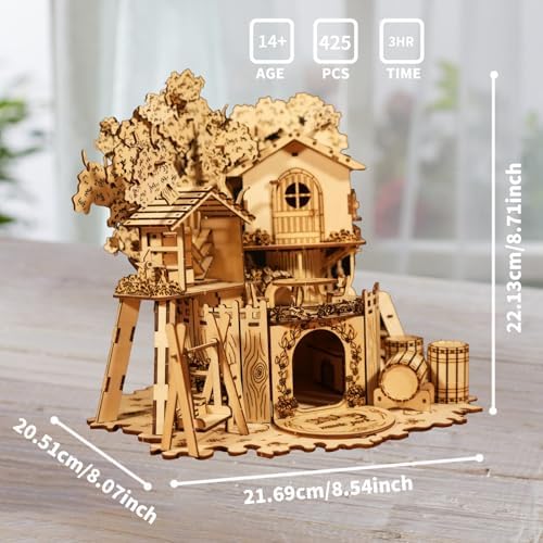 Music Park 3D Wooden Puzzles for Adults, Treehouse - Image 3