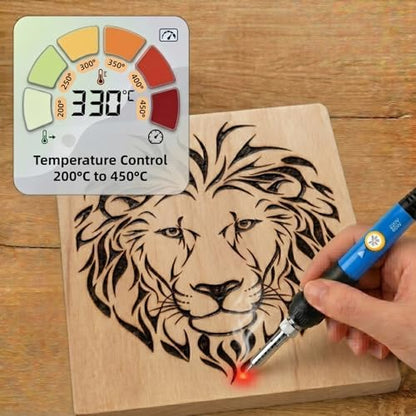 TOPWOOZU Wood Burning Tool Kit for Adults Beginners Christmas Gifts for Men - Image 4