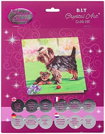 Crystal Art Diamond Painting Card Kit - Dogs- Create Your Own 7"x7" Card Kit - for Ages 8 and up - Image 5