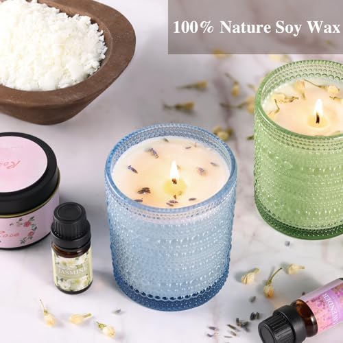 DARJEN Candle Making Kit for Adult, 4 Jars & 4 Tins Soy Wax Scented DIY Set - Image 5
