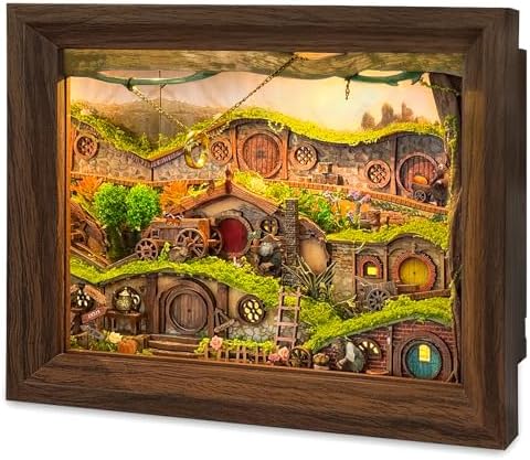 The Magic Ring Hamlet DIY Miniature House Shadow Box Kit by LORENOOKcraftsjoy