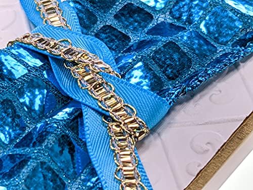 DIY Greeting Card Kit - Ribbon Cards - Handmade DIY Card Kits - Craft Kits for Kids & Adults - Card Making Kit, Thank You & Birthday Cards - Card Maker Kit for 10 Project Card (Peacock Blue) - Image 2
