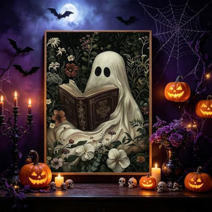 hkejoi Ghost Paint by Numbers Kit for Adults, 16x20 in - Image 2