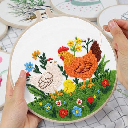 Louise Maelys Chicken Embroidery Kit for Beginners Farmhouse DIY - Image 5