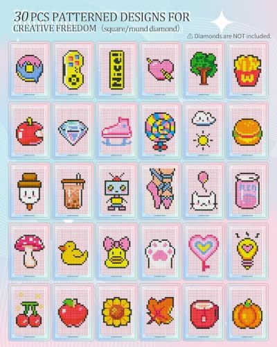 ForeverYoung Freestyle Mini Diamond Art Cards, Design A – Square, No Drills - Image 6
