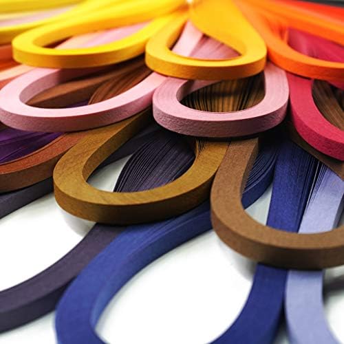 JUYA Quilling Strips Set 2880 Strips 72 Colors 5mm - Image 5