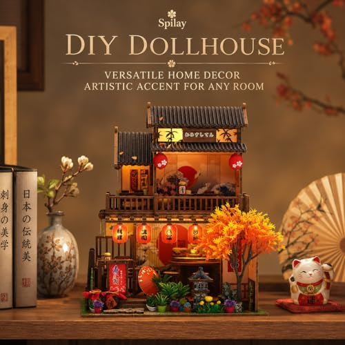 Spilay DIY Miniature House Kit for Adults, Miniature Dollhouse Building Kit - Image 4