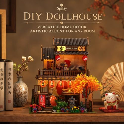 Spilay DIY Miniature House Kit for Adults, Miniature Dollhouse Building Kit - Image 4