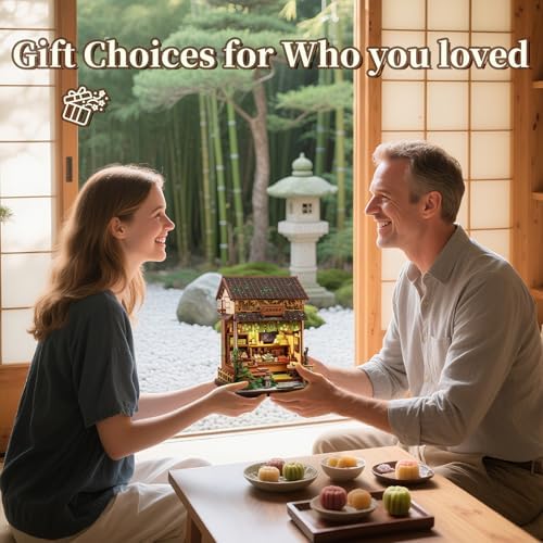 Fsolis Book Nook Kit Japanese Miniature Desert Shop - Image 6
