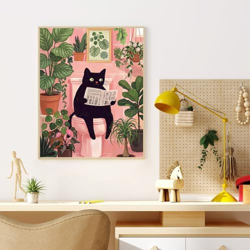 Dawnsphere Black Cat Paint by Numbers Kit for Adults Without Frame 16x20 in - Image 2