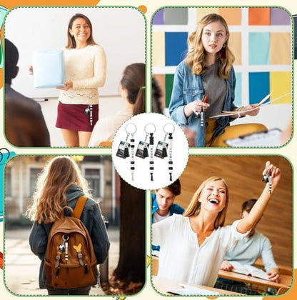 Suncalla 996 Pcs 24 Set Back to School Student Composition Keychain Kit - Image 5
