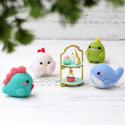 Wizardi Beginner Needle Felting Kit for Adults - Whale. Animal Felting Kit 3.5x3x5cm. Felting Tools. Wool Felting Supplies. Felt Crafts. Wool Felt. F07N8-146 - Image 5