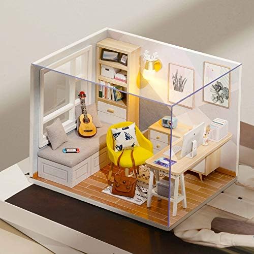 DIY Miniature Dollhouse Kit with Furniture Plus Dust Proof for Teens Adults - Image 3