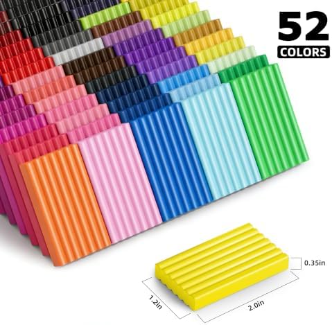 Artpar 52 Colors Polymer Clay Kit,Oven Bake Modeling Clay for Kids Adults - Image 2
